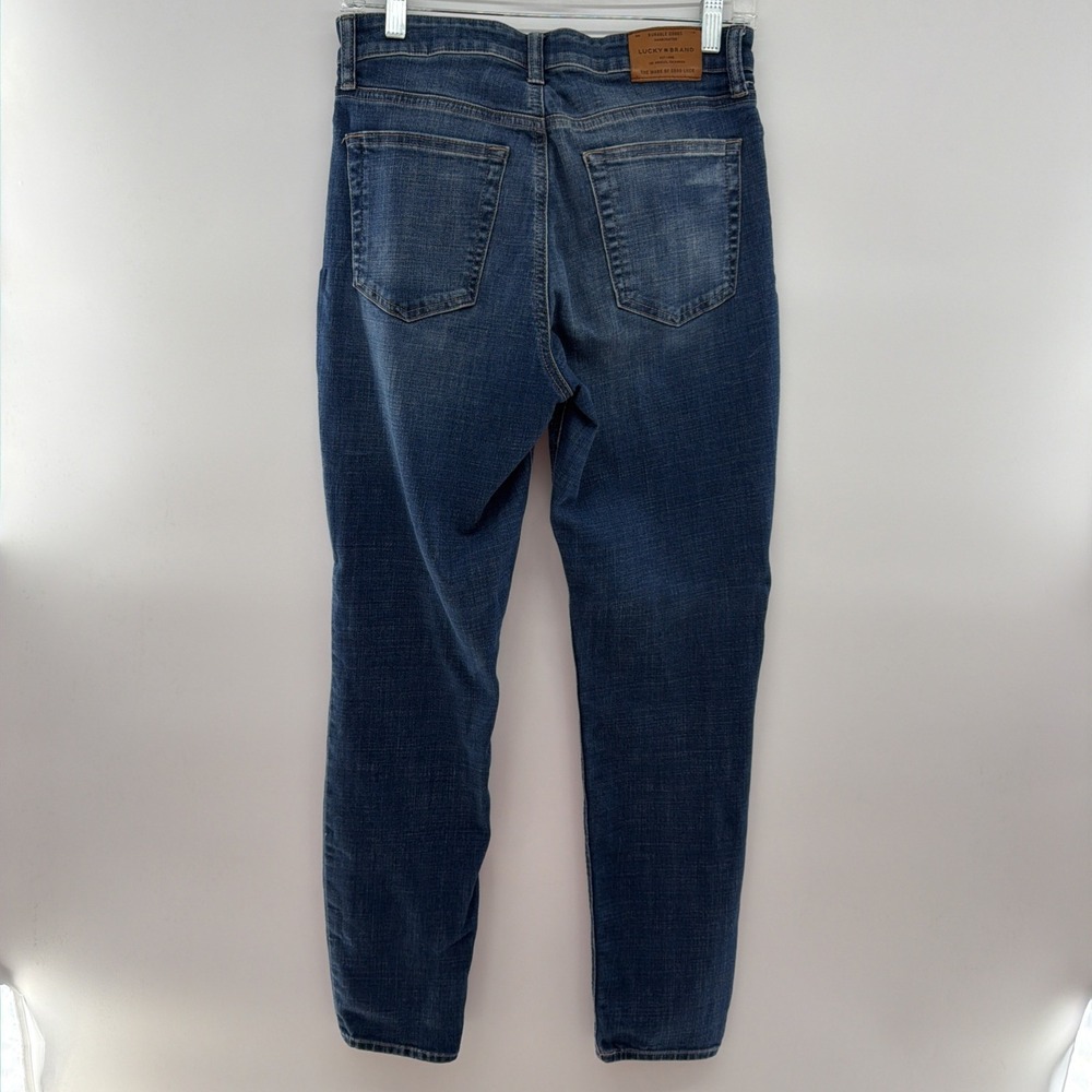 Lucky Brand Skinny Jeans Women Size 6/28 Ankle Bridgette High Rise Blue Denim